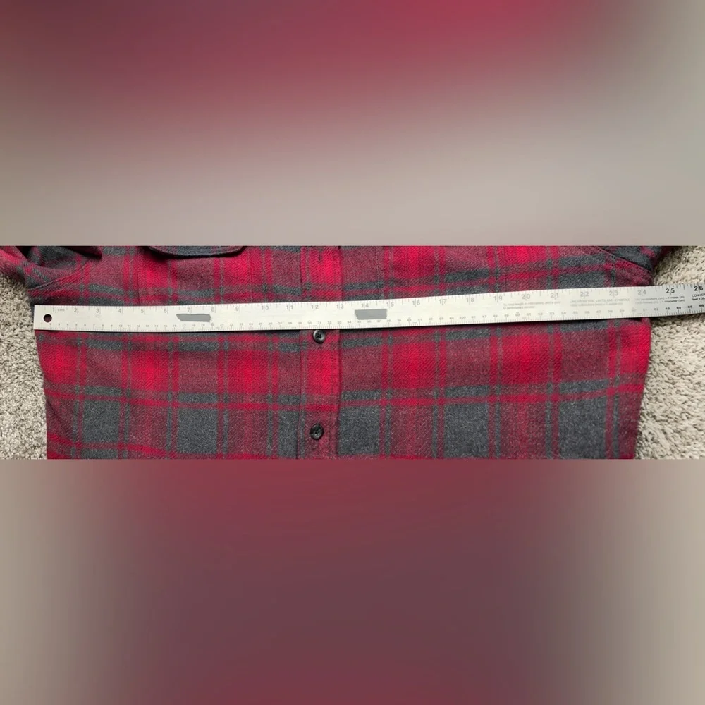 Orvis Classic Collection Heavyweight Flannel Shacket w/Hand Pockets Red Plaid XL